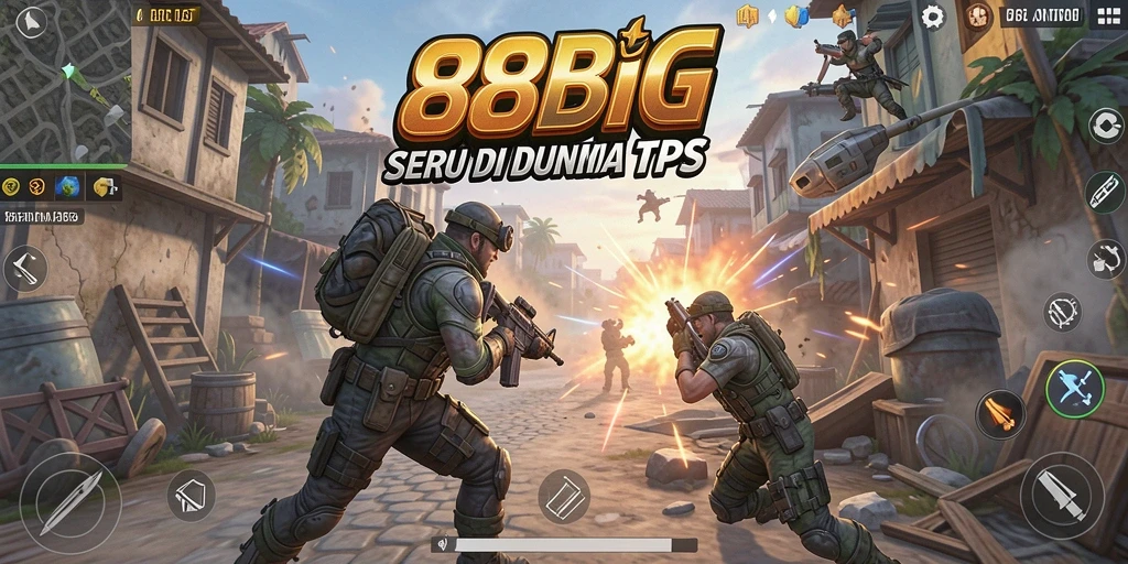 Tampilan gameplay 88BIG yang mendebarkan dalam mode TPS.