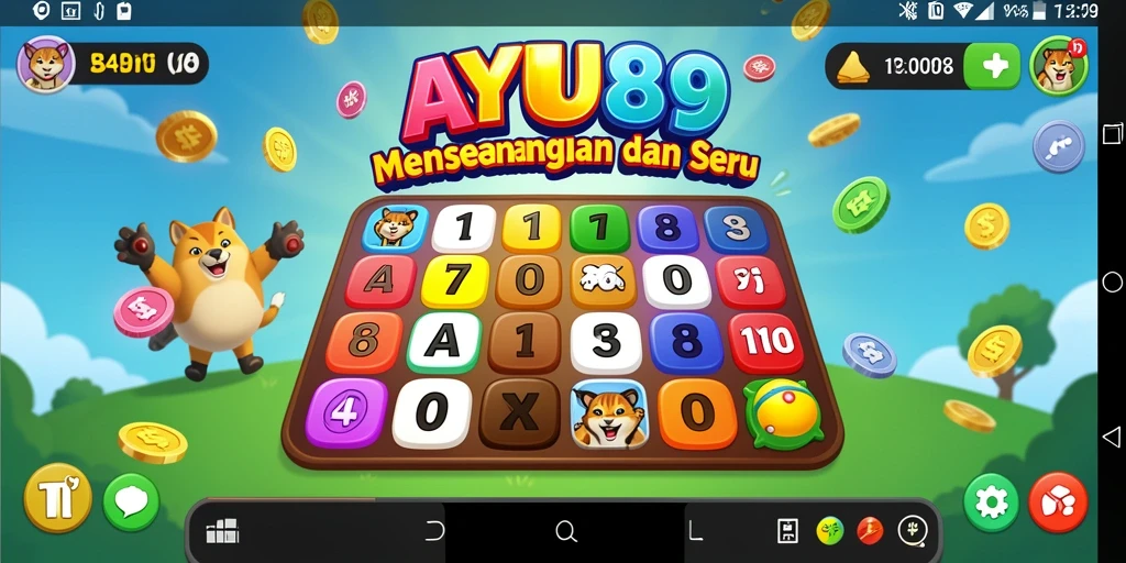 Tampilan screenshot AYU89 yang menunjukkan keseruan bermain Bingo.