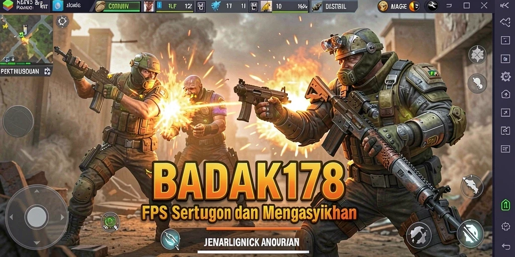Tampilan aksi seru dalam gameplay BADAK178 dengan grafis menawan.