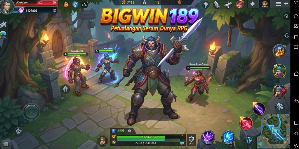 Tampak layar gameplay seru dalam petualangan RPG BIGWIN189.