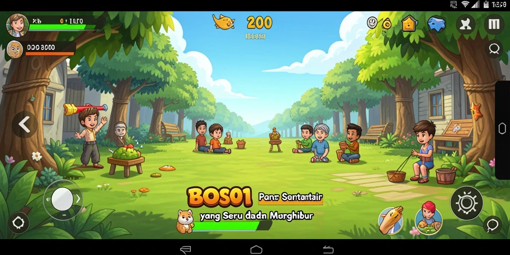 Gameplay dinamis dan menyenangkan dari BOS01 yang penuh warna.