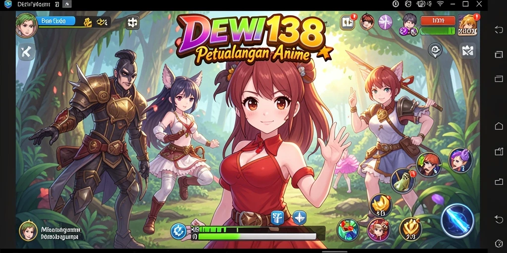 Tampilan menarik dari gameplay DEWI138 dengan karakter Anime yang menawan.