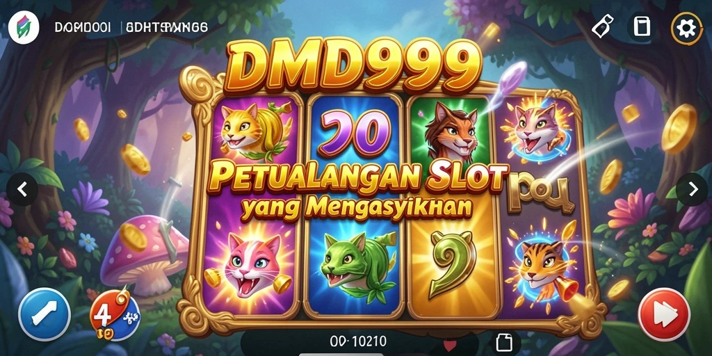 Screenshot DMD999 menunjukkan keseruan gameplay Slot yang memukau.