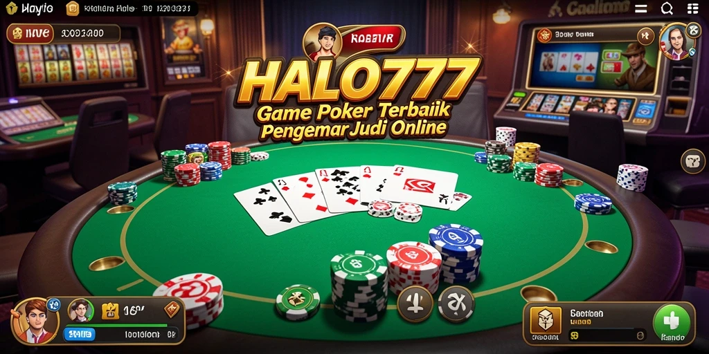 Tangkap momen seru bermain Poker di HALO777 dengan teman-teman.