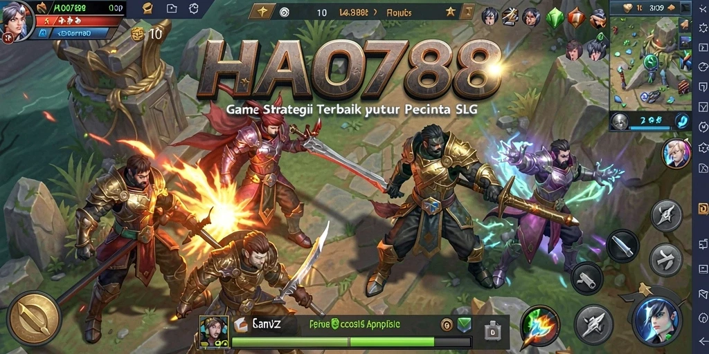 Tampilan dinamis gameplay HAO788 dengan strategi menegangkan.