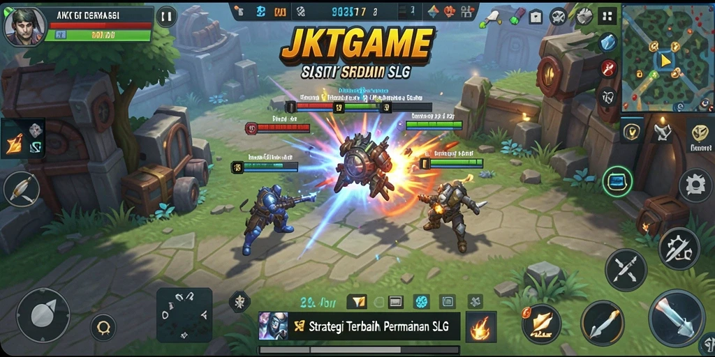 Tampilan aksi seru dari gameplay JKTGAME yang menakjubkan.