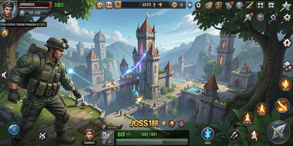 Tangkapan layar menunjukkan aksi mendebarkan dalam game Tower Defense.