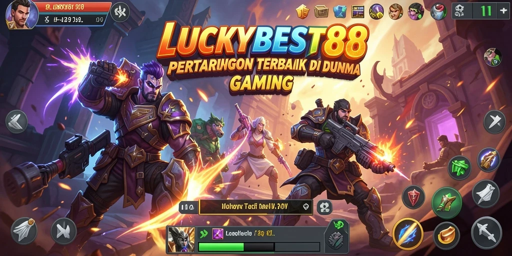 Tampilan gameplay seru di arena pertarungan LUCKYBEST88.