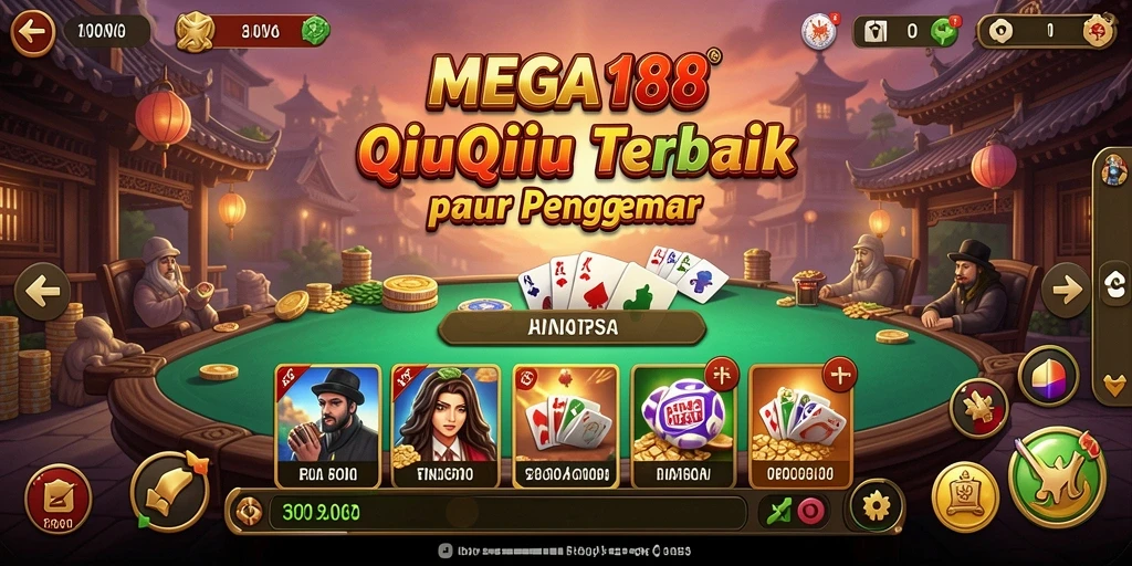Tampilan gameplay seru dalam MEGA188 QiuQiu.