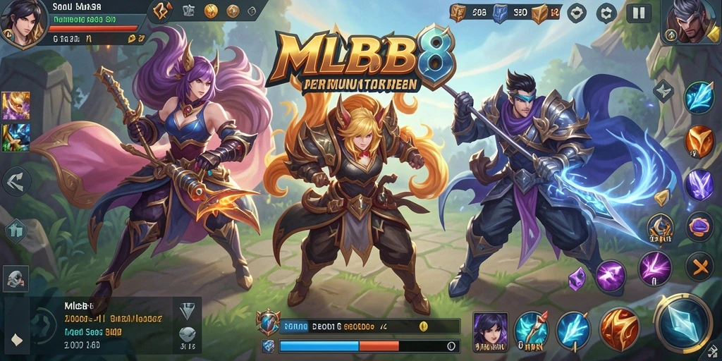Tampilan menarik dari gameplay slot MLBB8 yang seru.
