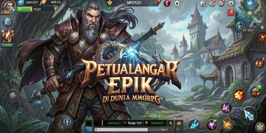 Tampilan gameplay epik dari MPO1221 dalam dunia MMORPG.