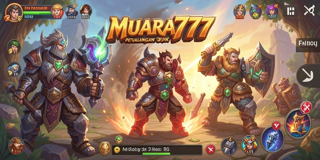 Screenshot menampilkan aksi seru dan grafis memukau dalam MUARA777.