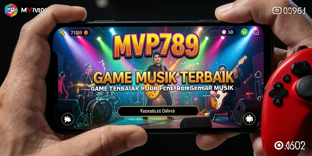Screenshot gameplay MVP789 menampilkan pemain menikmati permainan musik.