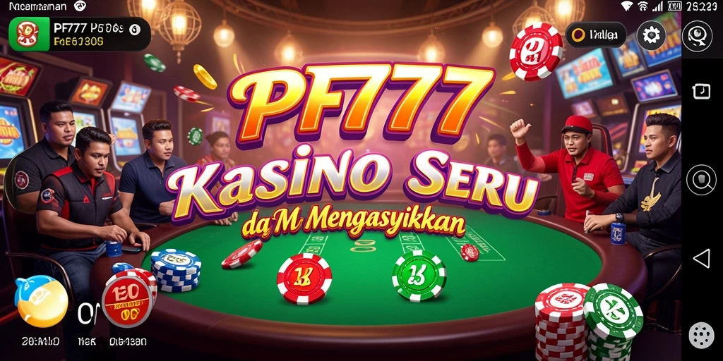 Tampilan menarik gameplay Kasino di PF777 dengan fitur interaktif.