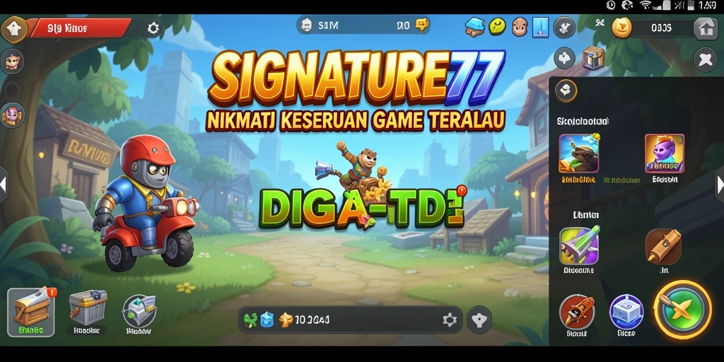 Screenshot menampilkan gameplay menarik dari SIGNATURE77 dalam genre Idle.