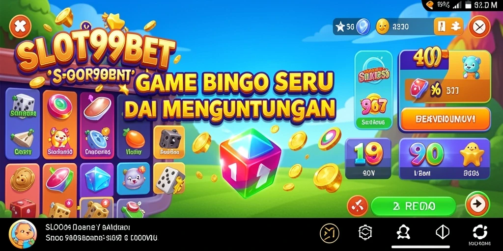 Tampilan gameplay SLOT99BET yang seru dan penuh warna.