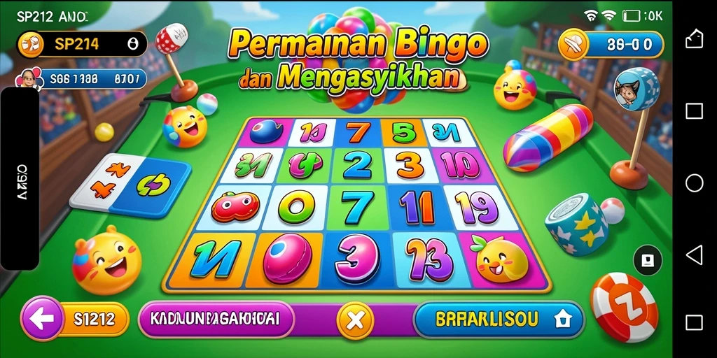 Tampilan gameplay SP212 dengan pengalaman Bingo yang seru dan interaktif.