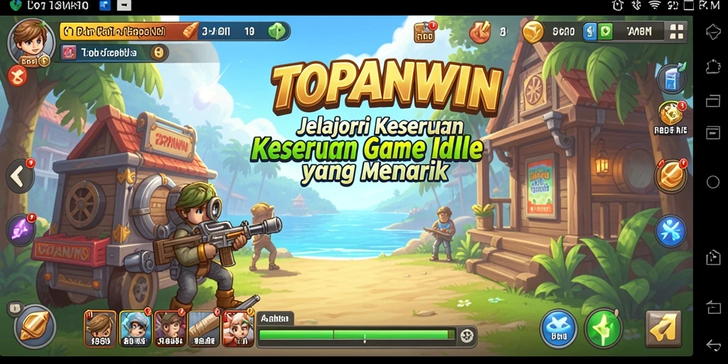Screenshot utama dari gameplay TOPANWIN dengan tampilan menarik.